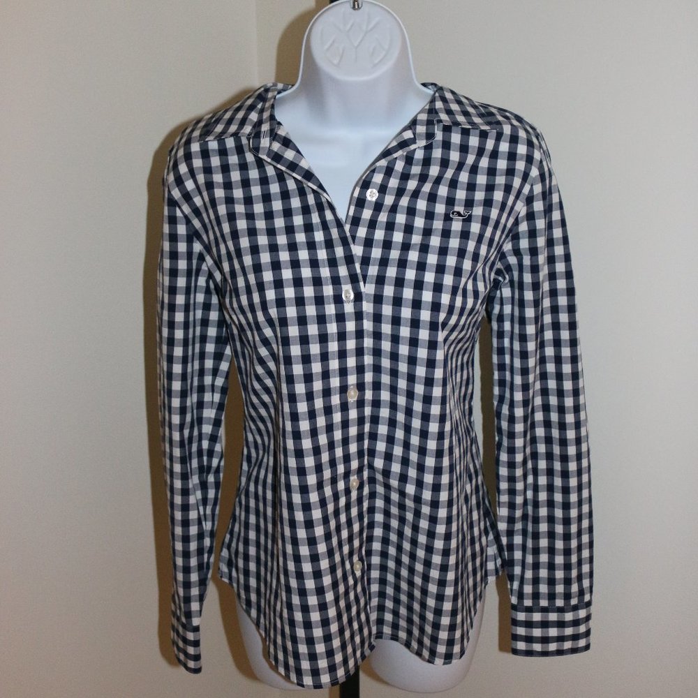 Vineyard Vines Checkered Button Down - image 1